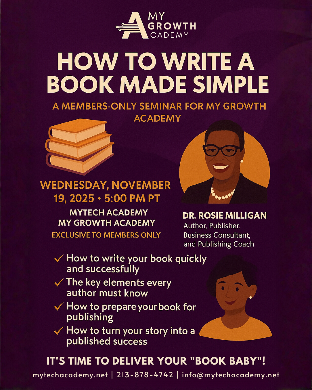 My Growth Academy Members Only - How To Write a Book Made Simple