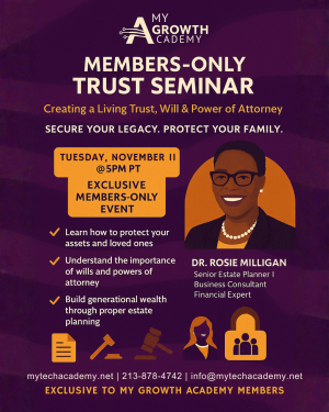 My Growth Academy Members Only - Trust Seminar